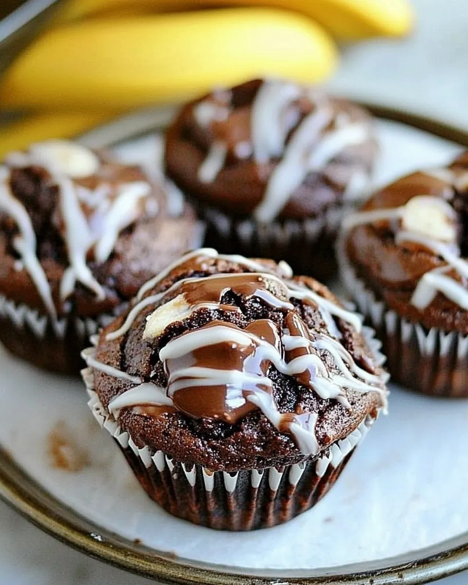 Classic Chocolate Banana Muffins image