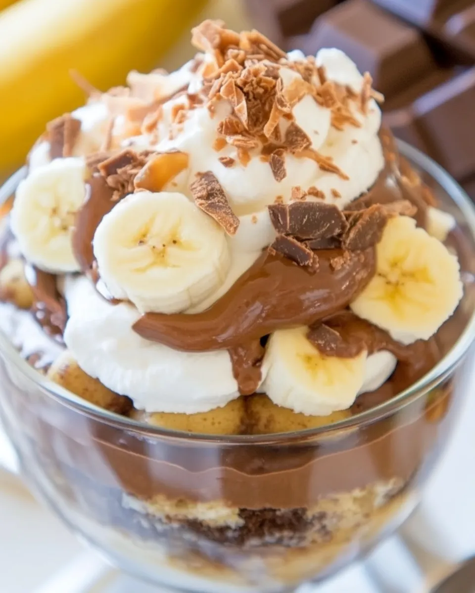 Classic Chocolate Banana Pudding image