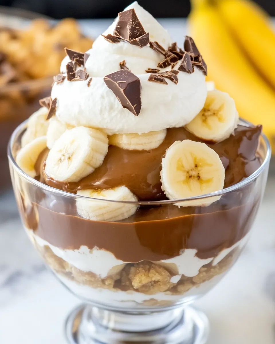 Easy Chocolate Banana Pudding recipe photo