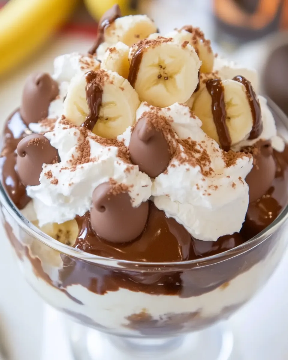 Delicious Chocolate Banana Pudding shot