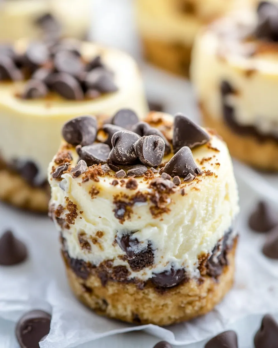 Classic Chocolate Chip Cookie Cheesecakes image