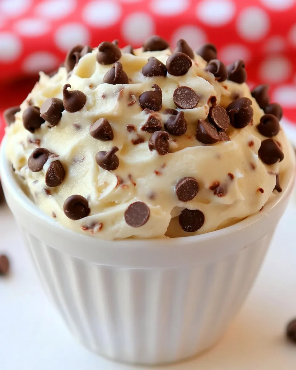 Delicious Chocolate Chip Frosting shot