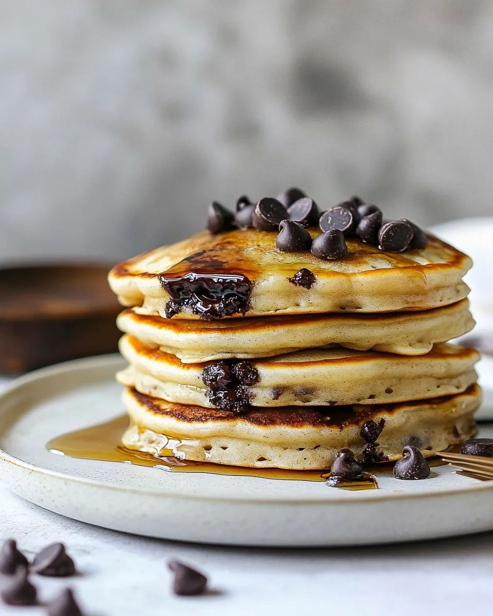 Delicious Chocolate Chip Pancakes shot