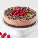 Homemade Chocolate Chocolate Chip Cheesecake photo