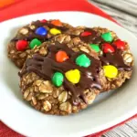 Homemade Chocolate Covered Sunflower Seed Oatmeal Cookies photo