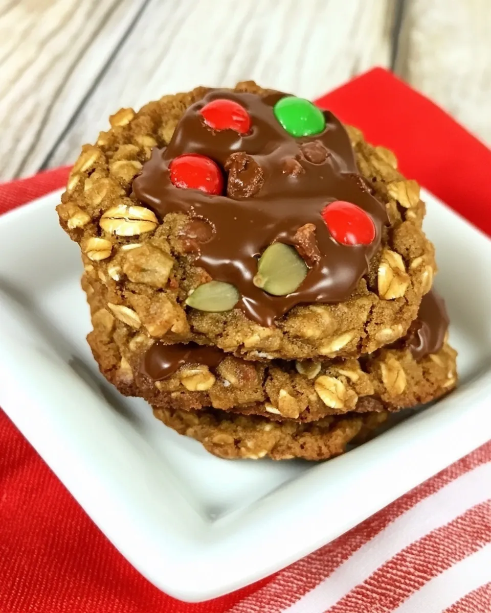 Easy Chocolate Covered Sunflower Seed Oatmeal Cookies picture