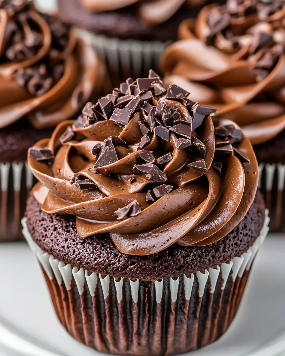 Delicious Chocolate Cupcakes Recipe shot