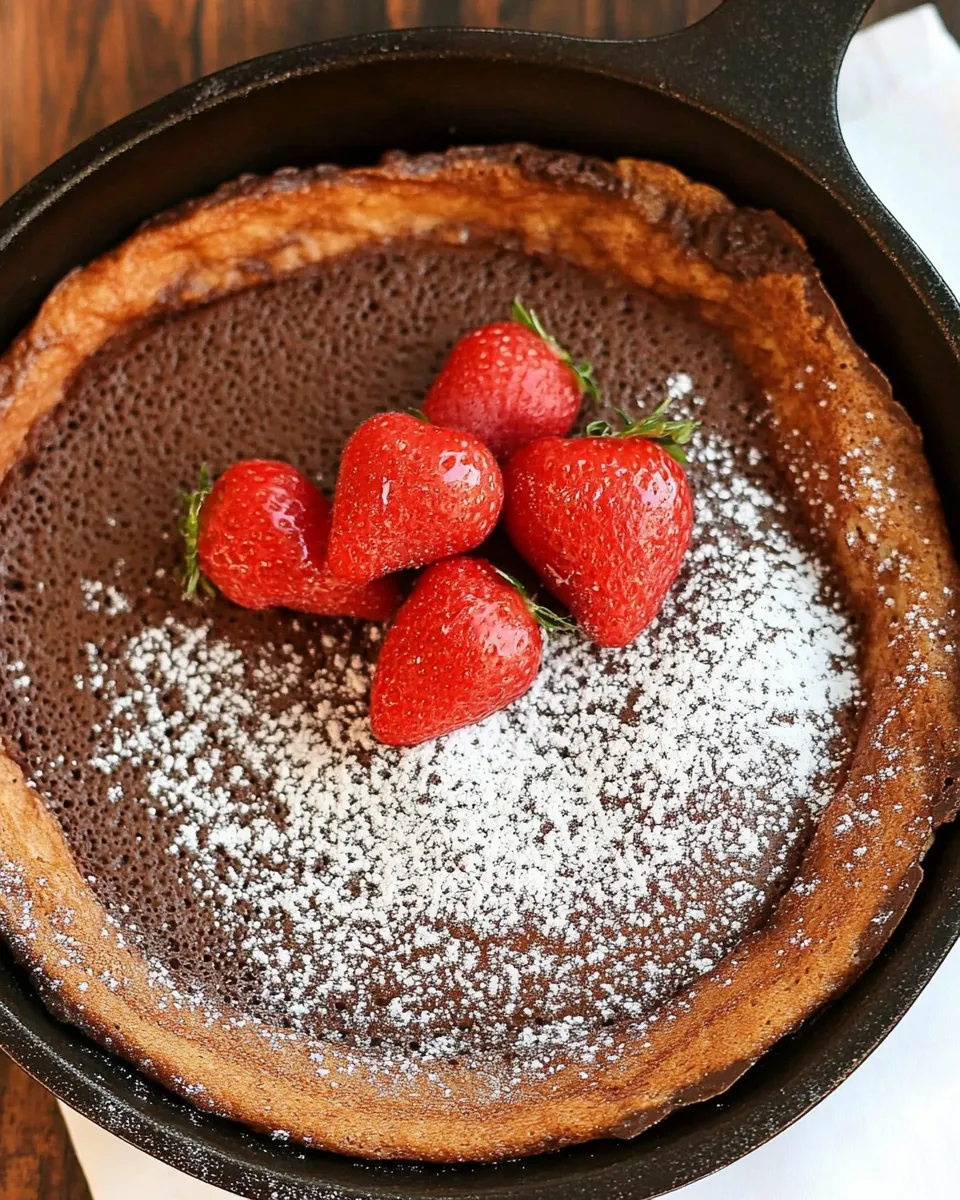 Classic Chocolate Dutch Baby image
