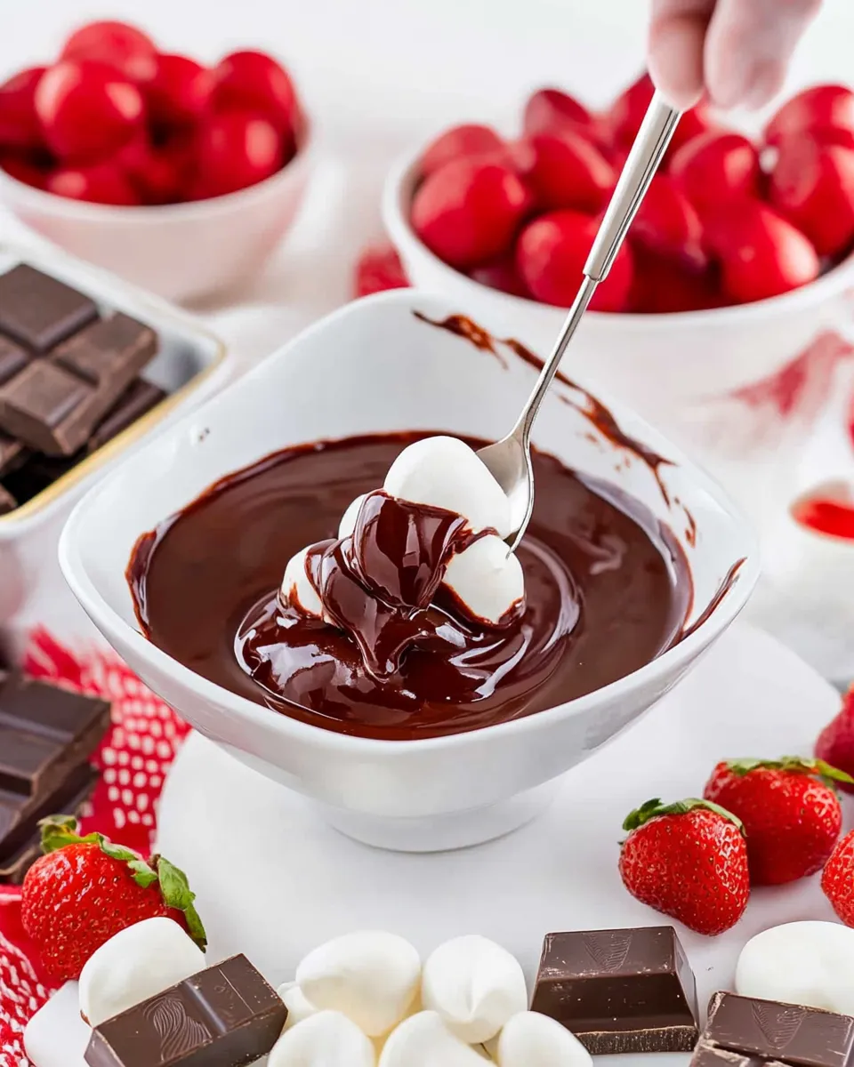 Homemade Chocolate Fondue Recipe photo
