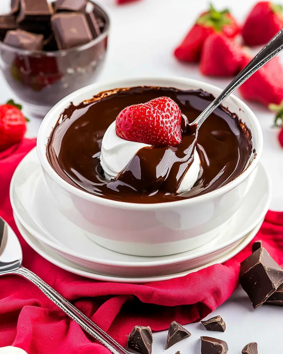 Classic Chocolate Fondue Recipe image