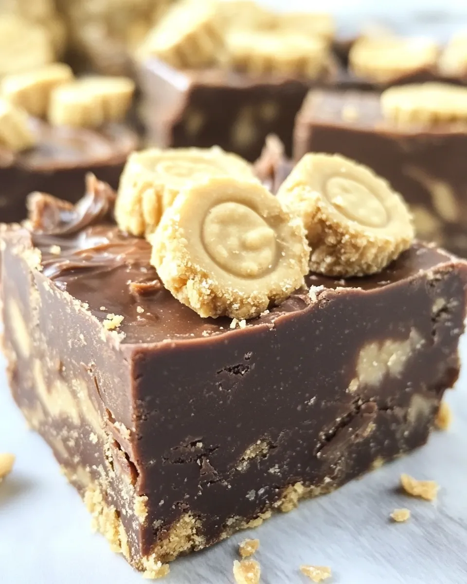 Easy Chocolate Fudge with Nutter Butter Crust picture