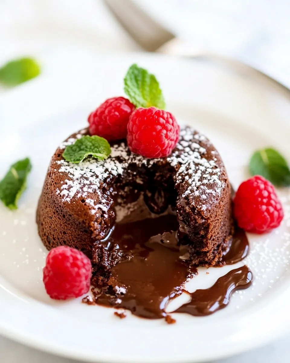 Quick Chocolate Lava Cake Recipe shot