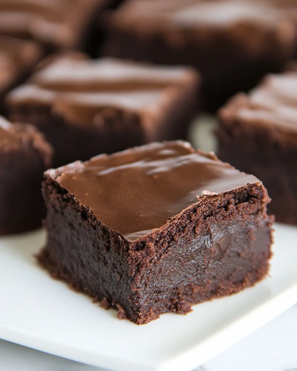 Homemade Chocolate Mascarpone Brownies photo