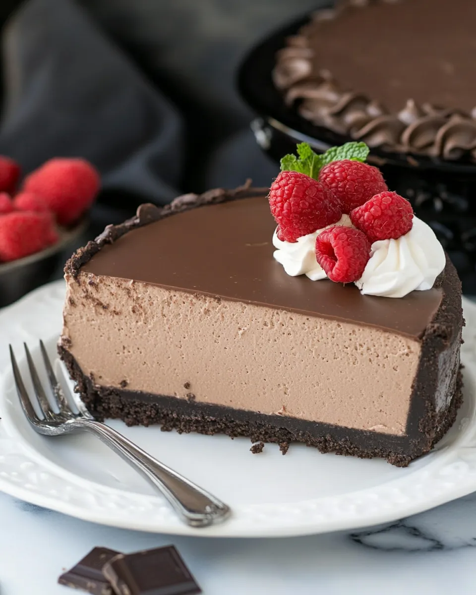 Easy Chocolate Mascarpone Cheesecake picture