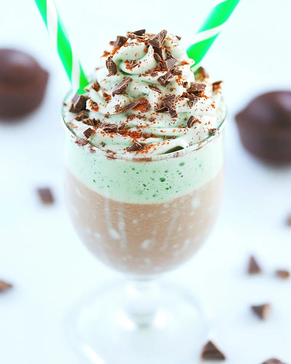 Easy Chocolate Mint Brownie Milkshake recipe photo