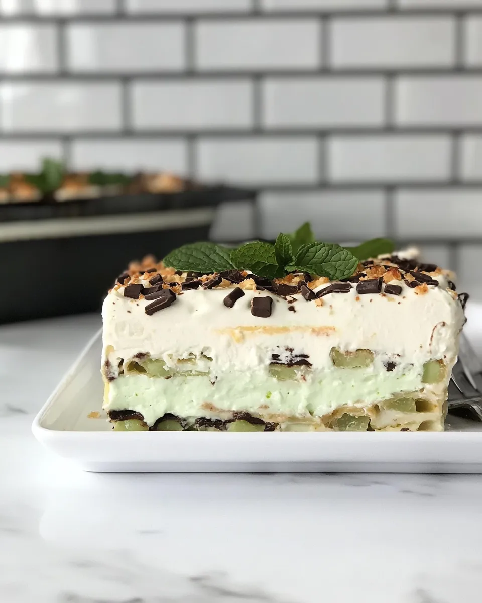 Easy Chocolate Mint Lasagna picture