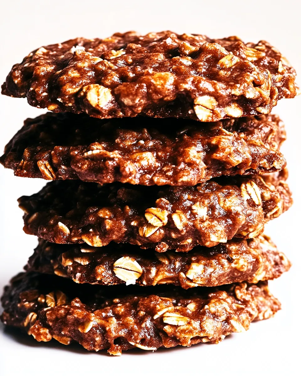 Classic Chocolate Oatmeal No Bake Cookies picture