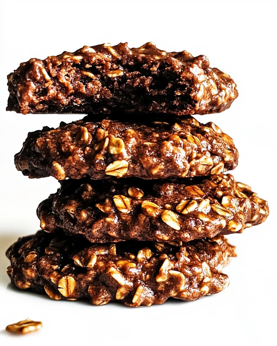 Easy Chocolate Oatmeal No Bake Cookies recipe photo