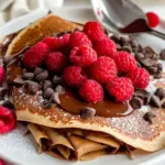Homemade Chocolate Raspberry Crepes photo