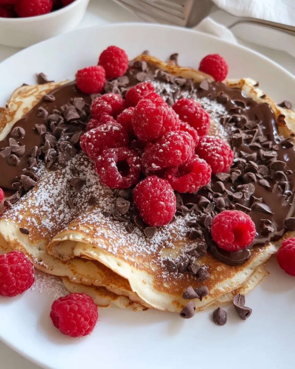 Easy Chocolate Raspberry Crepes picture