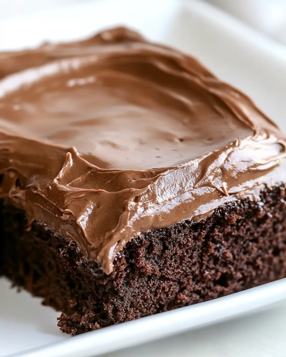 Easy Chocolate Sheet Cake with Milk Chocolate Ganache Frosting picture
