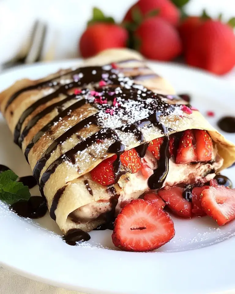 Homemade Chocolate Strawberry Cheesecake Chimichangas photo