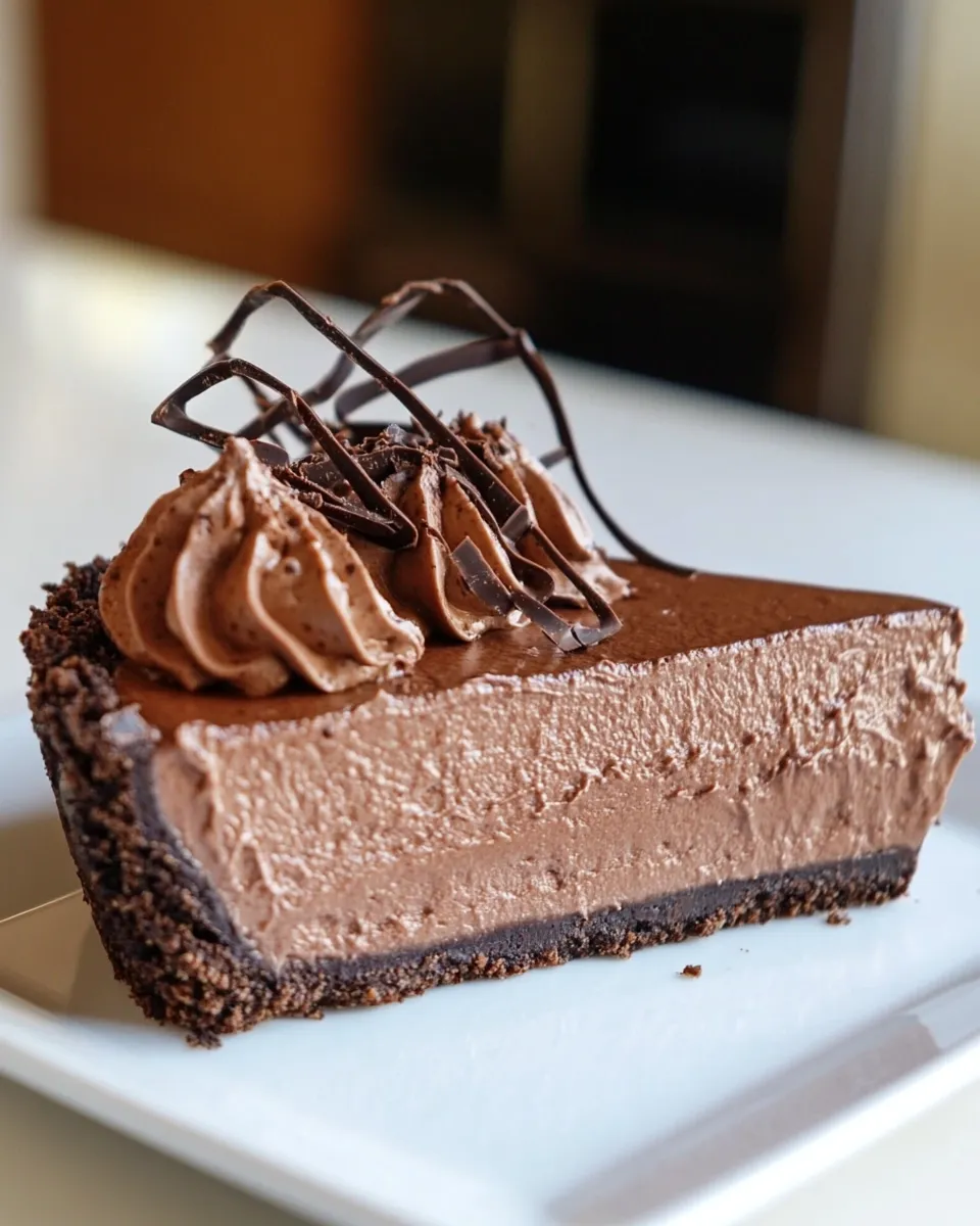 Classic Chocolate Truffle Pie recipe image