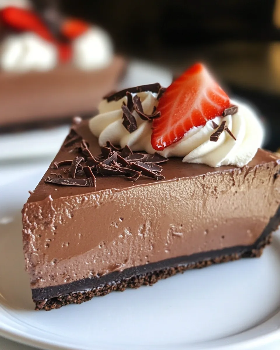 Easy Chocolate Truffle Pie picture