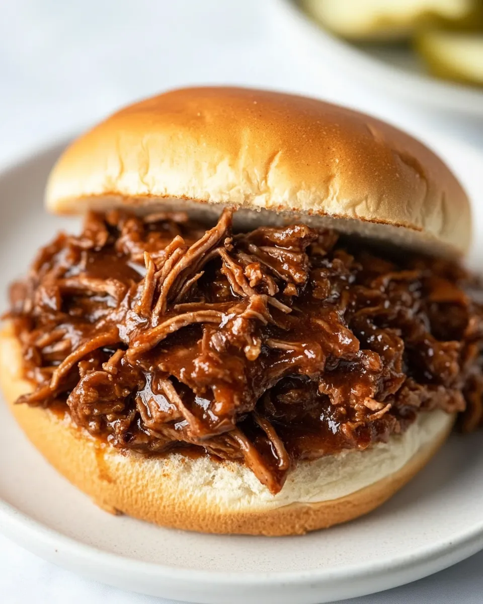 Easy Chopped Beef Brisket Sandwich picture