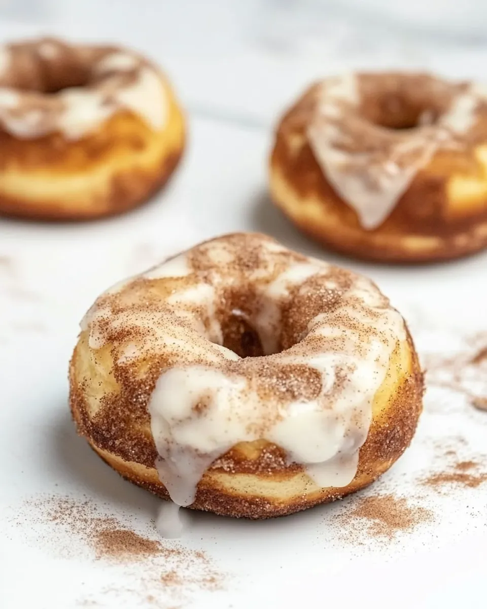 Homemade Cinnamon Roll Donuts photo