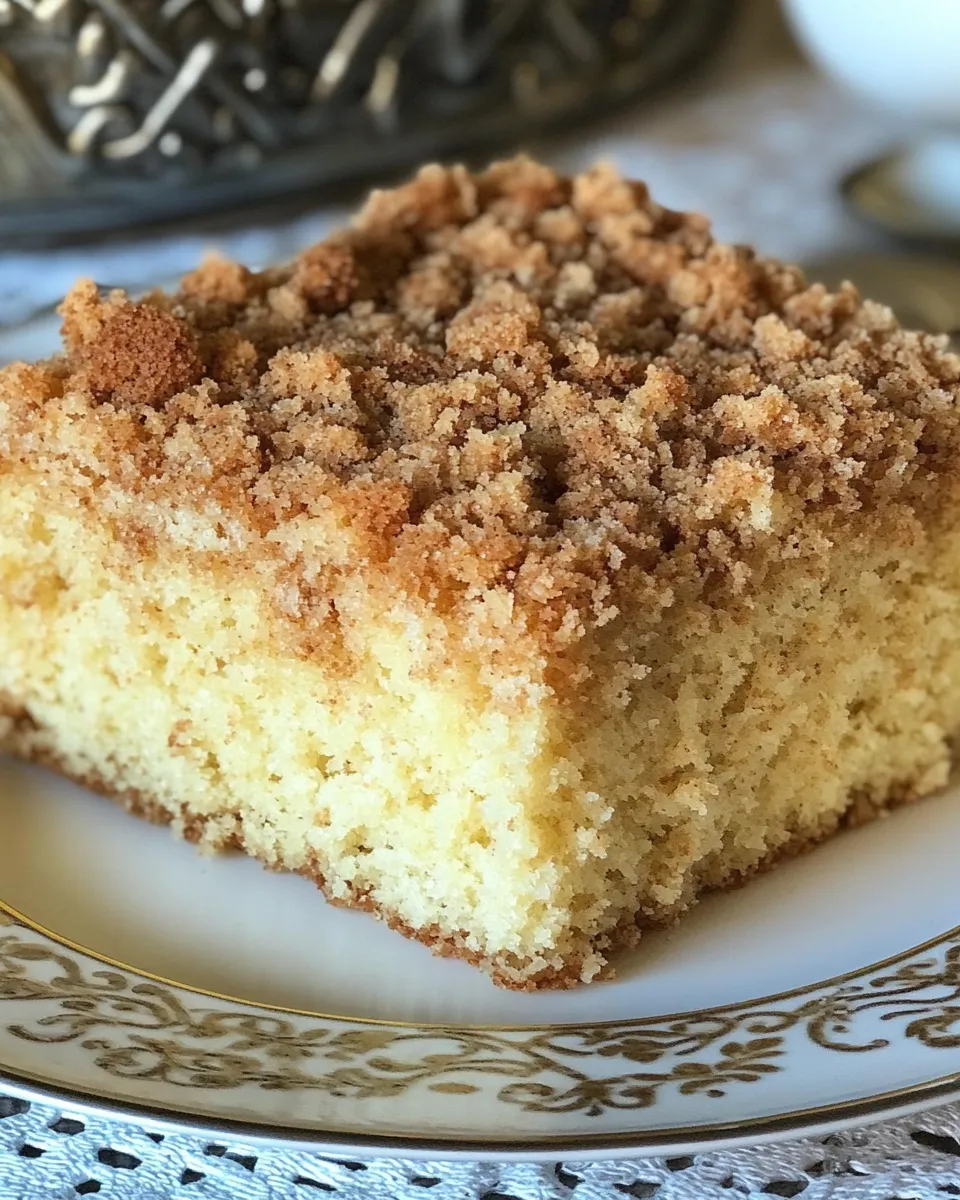 Tasty Classic Crumb Cake shot