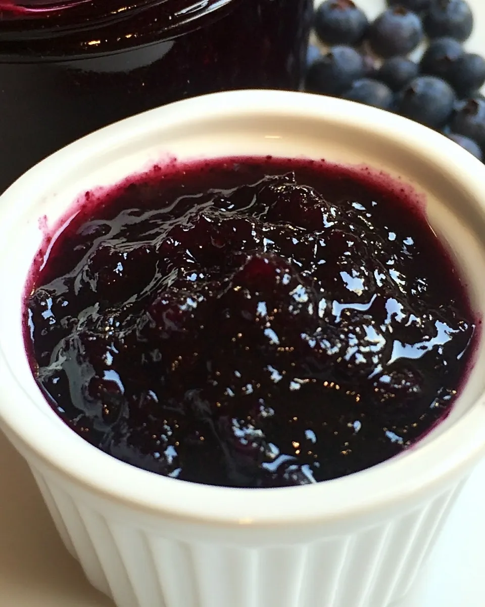 Homemade Clean Eating Blueberry Jam photo