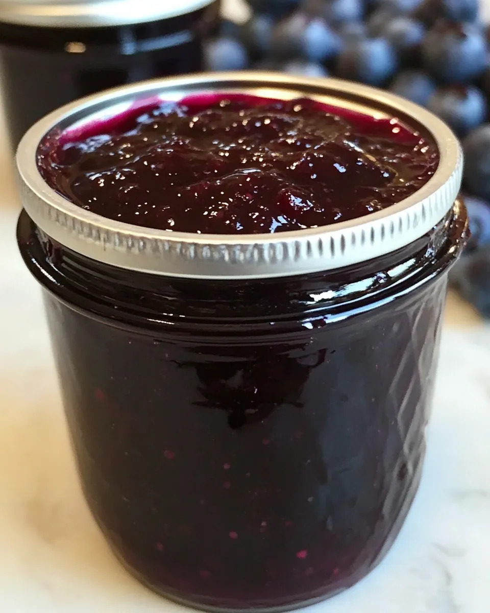 Delicious Clean Eating Blueberry Jam shot
