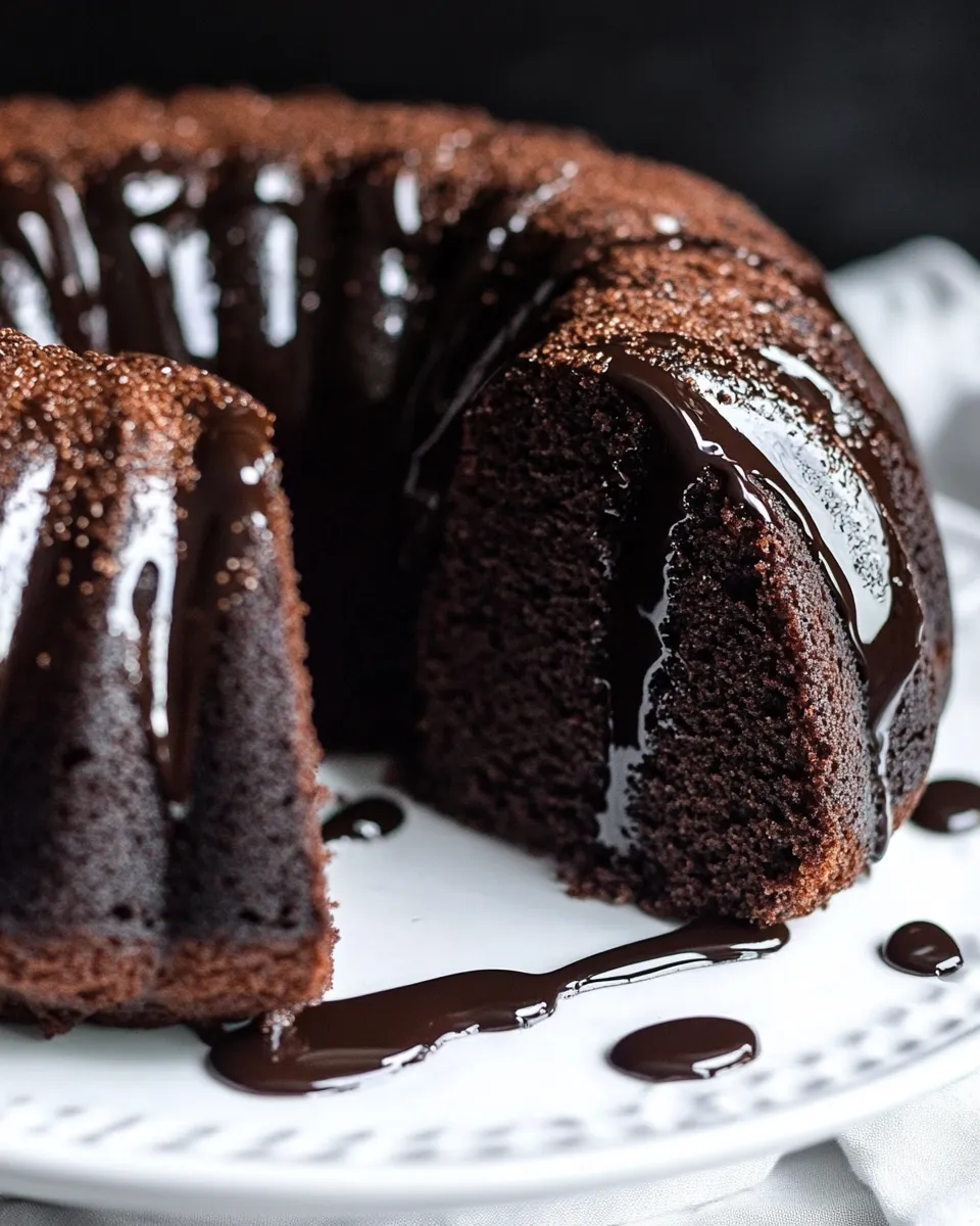 Classic Clean Eating Chocolate Bundt Cake image