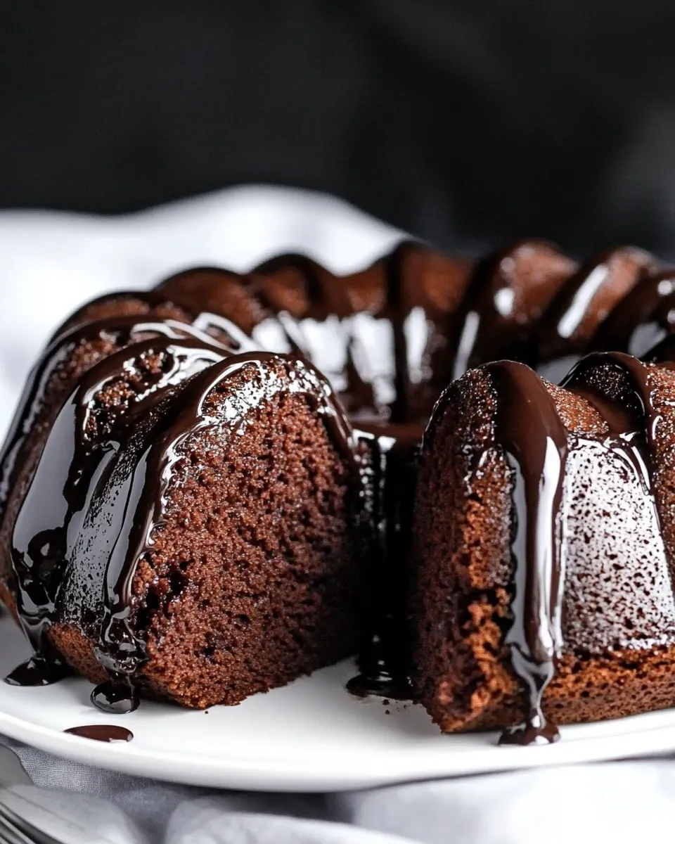 Easy Clean Eating Chocolate Bundt Cake recipe photo