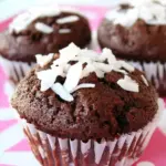 Homemade Clean Eating Chocolate Coconut Muffins photo