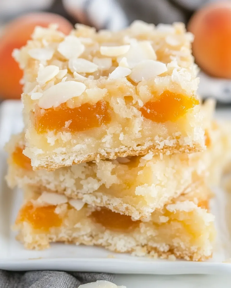 Delicious Coconut Apricot Bars shot