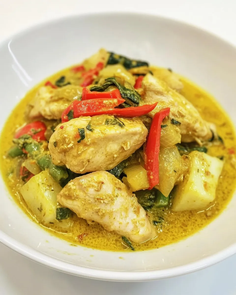 Homemade Coconut Ginger Chicken & Vegetables photo