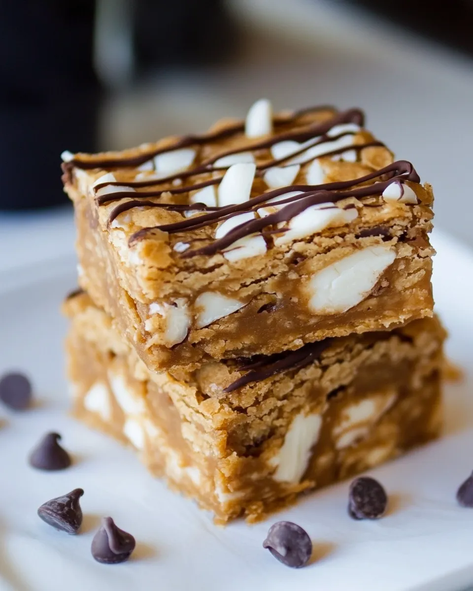 Homemade Coconut White Chocolate Chip Blondies photo