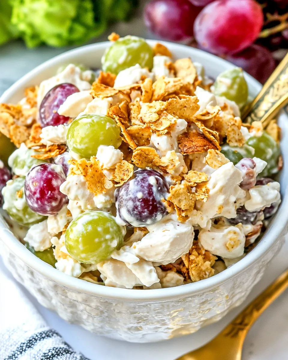 Classic Copycat Chicken Salad Chicks Grape Salad image