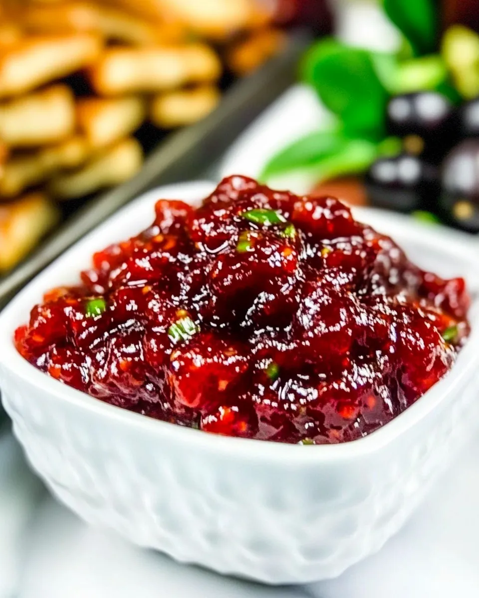 Homemade Cranberry Pepper Jelly Spread photo