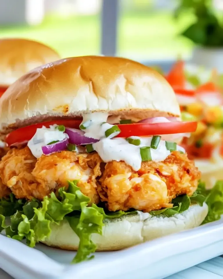 Homemade Crawfish Burgers recipe photo