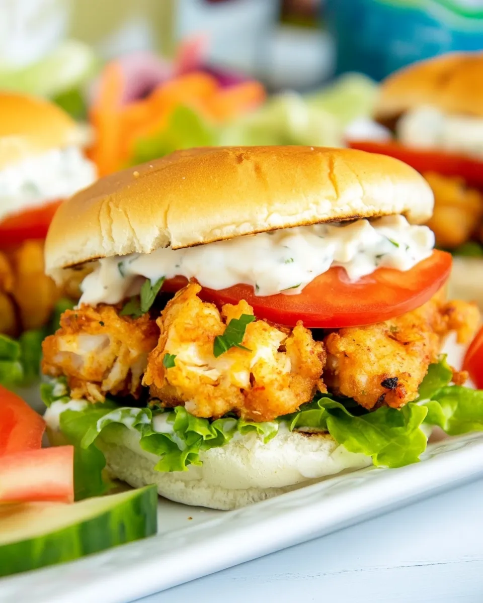 Easy Crawfish Burgers picture