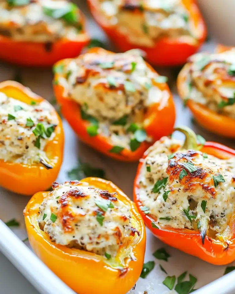 Homemade Cream Cheese Stuffed Baby Bell Peppers image
