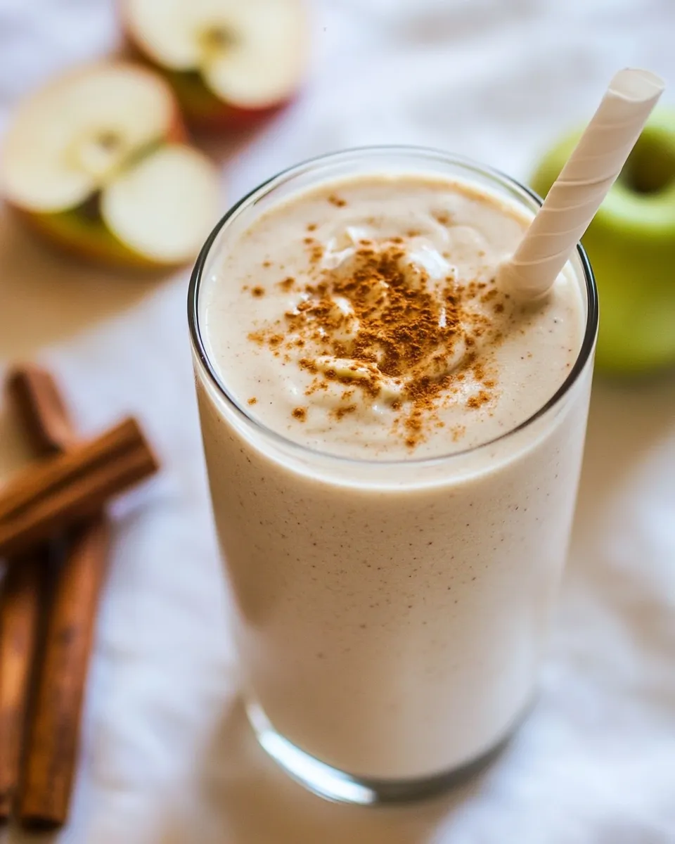 Homemade Creamy Apple Smoothie photo