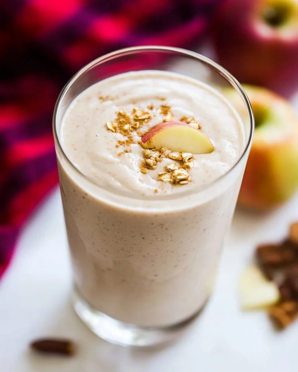 Delicious Creamy Apple Smoothie shot