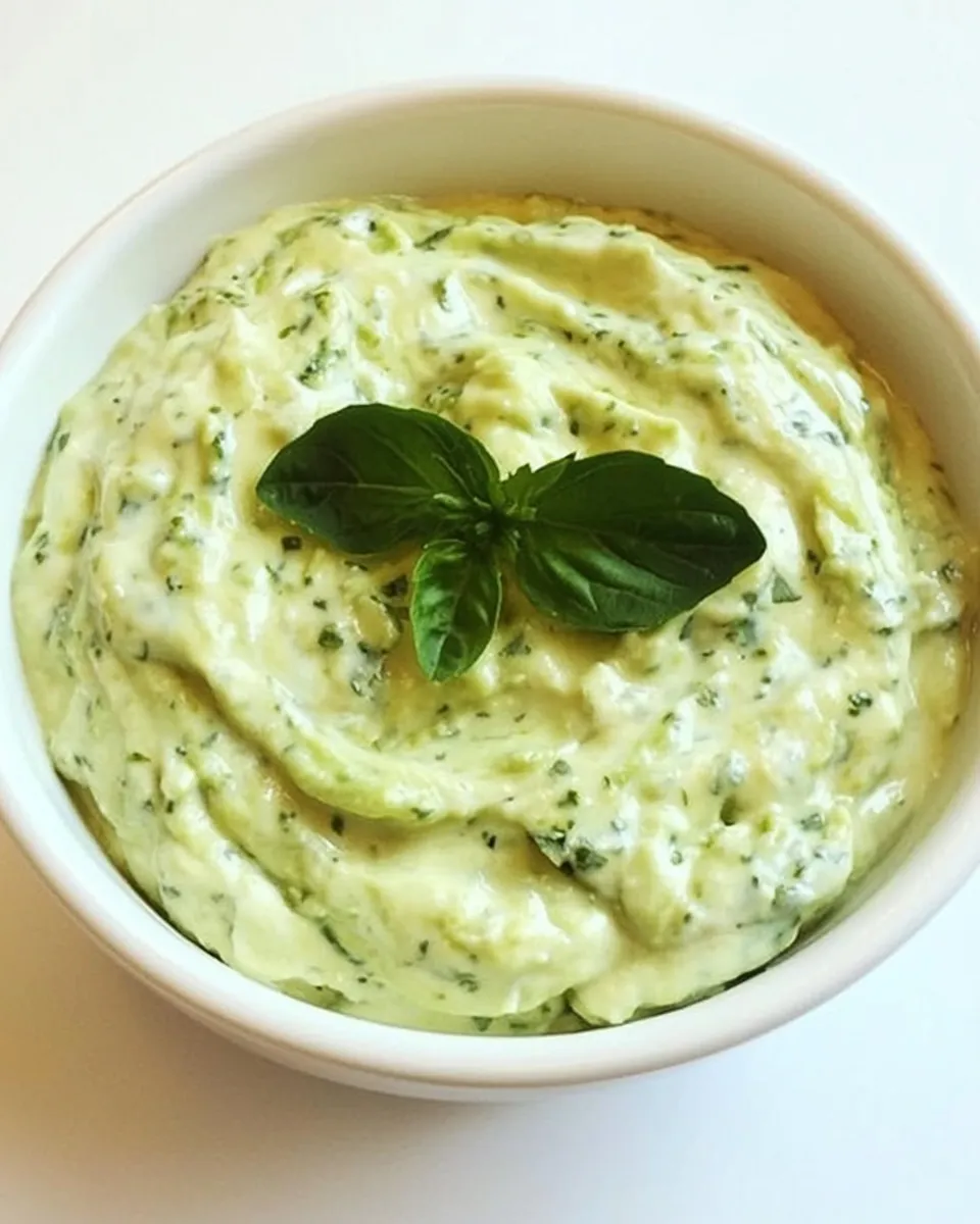 Homemade Creamy Avocado Yogurt Dip image