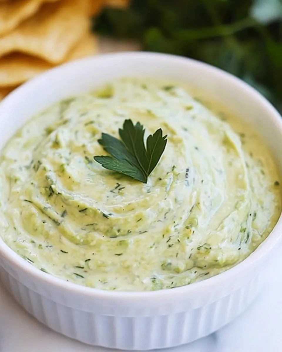 Classic Creamy Avocado Yogurt Dip recipe photo