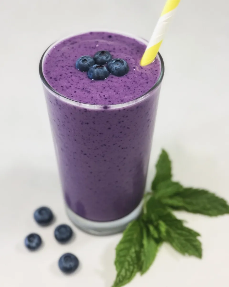 Easy Creamy Blueberry Smoothie recipe photo