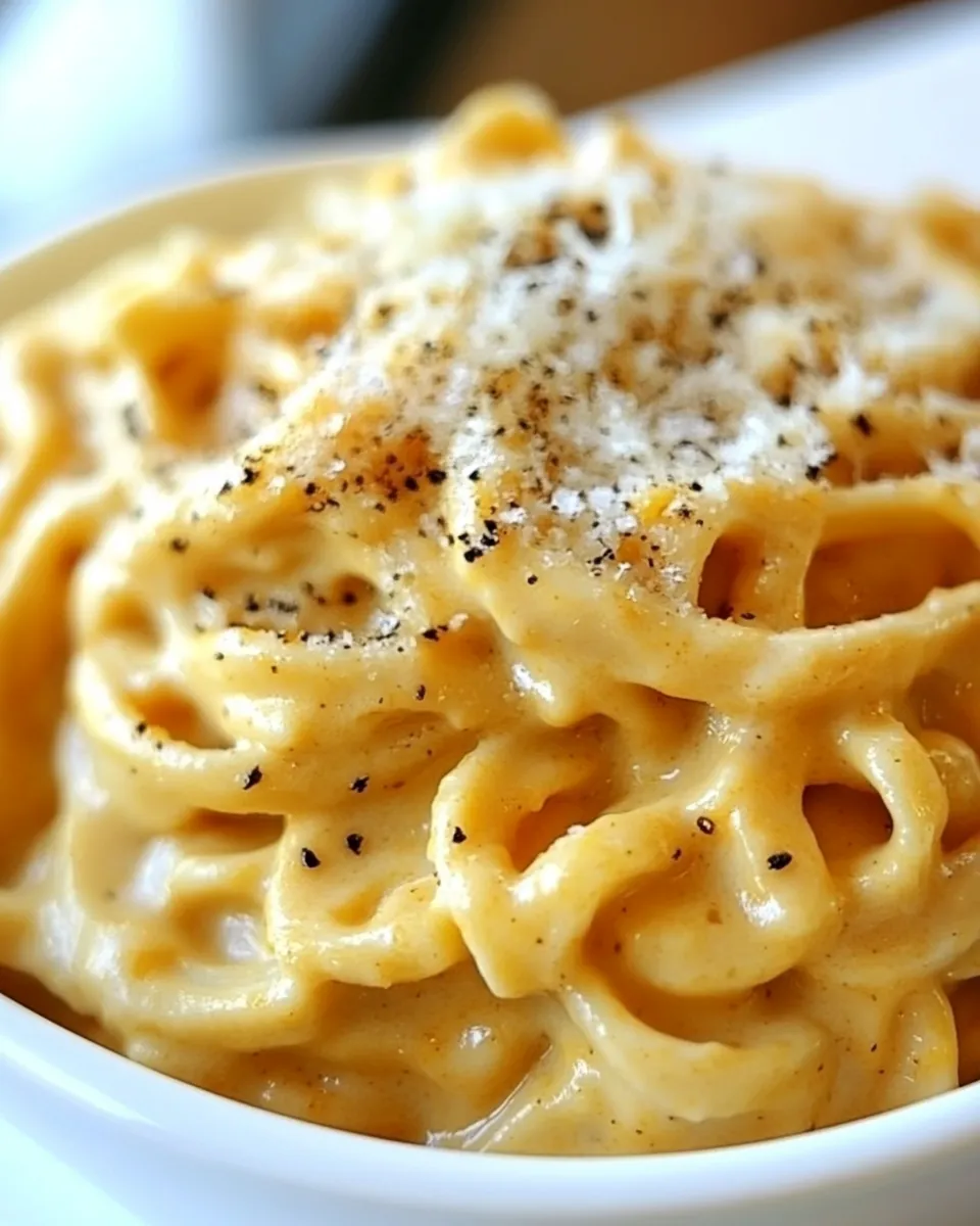 Delicious Creamy Butternut Squash Pasta Sauce shot